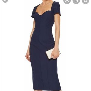 Cinq a Sept Navy Midi Dress